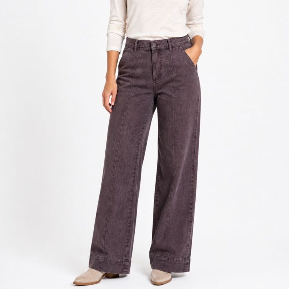 Bagatelle Collection 8 Brown Wide Leg Pants Trouser Jeans Stretch NWT